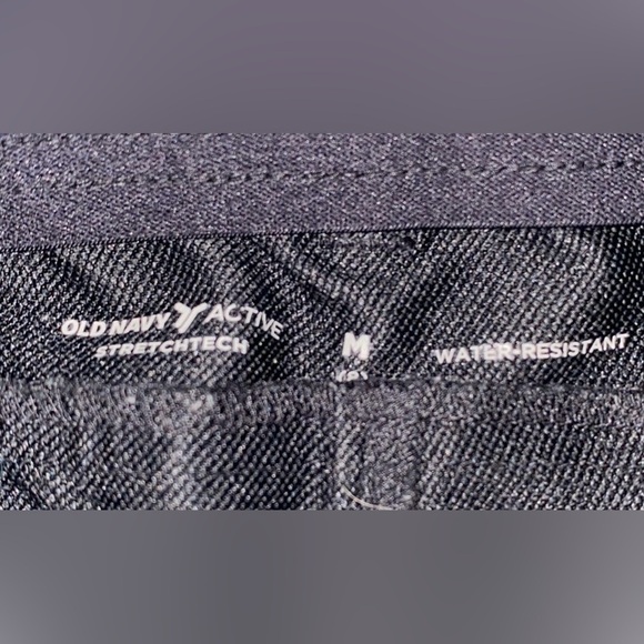 OLD NAVY cargo active stretchtech water resistant snap zipper black size 8 - Picture 5 of 12